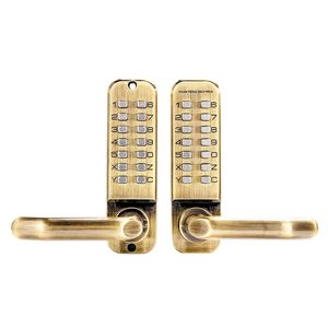 กุญแจล็อคอัจฉริยะแบบไม่ใช้กุญแจ 14 ปุ่ม พร้อมระบบเข้าออกด้วยรหัสผ่าน  ตัวล็อคประตูสแตนเลสสองด้าน  พร้อมปุ่มกดรหัสผ่าน  สำหรับบ้านที่ปลอดภัย - Product Image 5