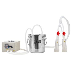 Mungitrice per Capre Senza Fili con Batteria Ricaricabile da 5200 mAh, Secchio in Acciaio Inox per Alimenti da 0,8 Galloni/3L, 2 Tazze con Tettarella - Product Image 1