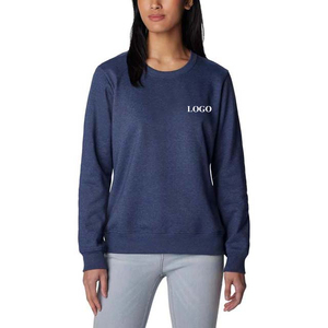Sweat-shirt personnalisé pour femme en velours de coton à manches courtes bouffantes et col rond avec broderie – Qualité supérieure, disponible en gros - Product Image 1
