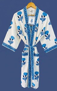 Vestido Kimono Sexy con Estampado Personalizado, Tela de Algodón, Precio Bajo, Vestido de Verano y Primavera para Mujer, Cuello en V, para Fiesta - Product Image 4