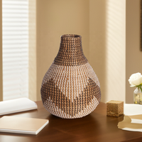 Tendance du moment : Vases en rotin et PP, modernes, élégants, écologiques, personnalisables, de haute qualité, style américain, pots à fleurs et jardinières pour la maison