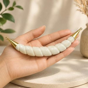 Geometric <b>Shell</b> Inlay Gold Plated Moon Shape <b>Bracelet</b> Unisex Bohemia Jewelry Fashion Set neck wear handmade pendant tibetan - Product Image 2