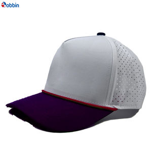 Gorra Deportiva Negra con Paneles Personalizados, Gorras Deportivas de 6 Paneles con Bordado y Estampado a Color Personalizado, Gorra de Béisbol de 6 Paneles, Impermeable, de Algodón - Product Image 5
