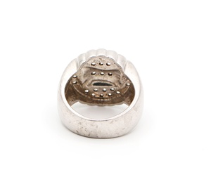 Bague en argent sterling 925 avec zircon cubique, style vintage, unisexe, pour mariage ou fête, bijoux fins, prix de gros - Product Image 3