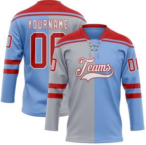 ชุดยูนิฟอร์มฮอกกี้น้ำแข็งแบบสั่งทำพิเศษ (OEM) พร้อมเชือกผูกคอ – จำหน่ายส่งตรงจากโรงงาน - Product Image 5