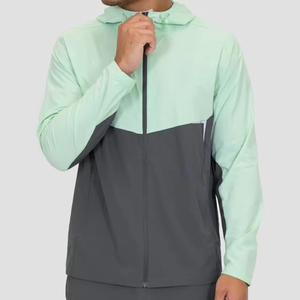Veste coupe-vent en jean matelassée vintage pour homme, fermeture éclair, teinte unie, prix bas, vente en gros, service OEM personnalisé - Product Image 3