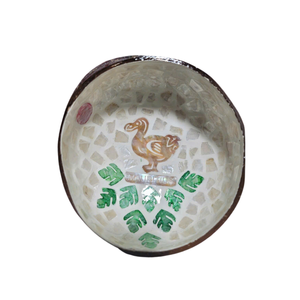 Bols en noix de coco artisanaux personnalisables Sacred Heaven Zen avec bordure en feuille d'aluminium – Vente en gros pour les détaillants - Product Image 2