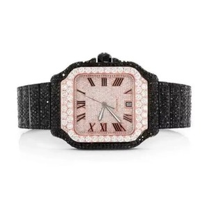 Reloj Roy Diamond de Lujo con Movimiento de Cuarzo, Diamantes Moissanite, Correa de Acero Inoxidable de Alta Calidad, Resistencia al Agua de 10 Bares - Product Image 1