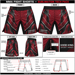 Shorts de sport pour homme, imprimé hexagonal, équipement de grappling, tissu respirant, vêtements d'entraînement, vêtements de tournoi octogonal - Product Image 6