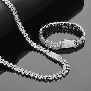 Pulsera de Plata 925 con Diamantes Cultivados en Laboratorio Certificados, con Piedras Baguette, Joyería de Lujo Ligera y Elegante - Product Image 2