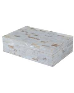 Caja de Joyería Minimalista Rectangular con Mosaico de Madreperla, Diseño Minimalista, Organizador Decorativo para Dormitorio y Decoración del Hogar - Product Image 6