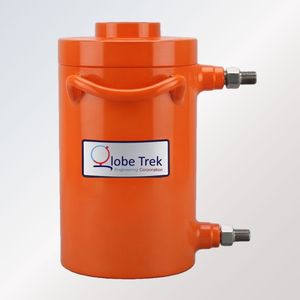 Gato hidráulico de alta capacidad con bomba manual y manómetro para pruebas de ingeniería civil - Product Image 3