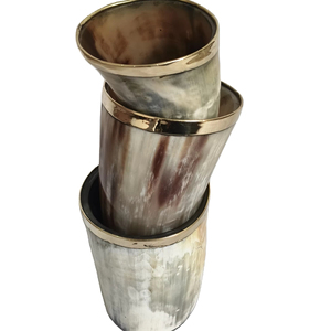 Cuerno Vikingo para Beber, Hecho a Mano con Cuerno Natural de Búfalo, Ecológico, Duradero, Apto para Alimentos, Mitología Nórdica, Copa Medieval para Cerveza - Product Image 5