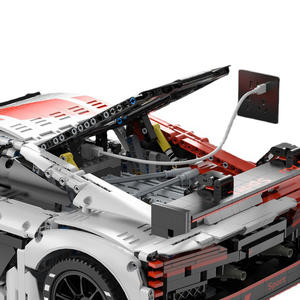 99310 1:8 รถสปอร์ต RC รุ่น R8 ชุดตัวต่อประกอบแบบ MOC ของเล่นรถแข่ง ชุดของขวัญคริสต์มาส - Product Image 5