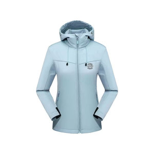 Chaqueta de Forro Polar con Capucha para Hombre, Cortavientos, Cierre de Cremallera, Color Sólido, Ropa Casual para Exteriores, Temporada de Otoño, Corte Regular, Exterior de Poliéster - Product Image 3
