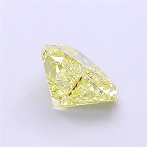 Diamant de laboratoire jaune taille cœur 8 carats VS2, couleur jaune fantaisie, diamant brut de qualité supérieure - Product Image 3