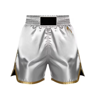 Top Selling Custom Made Boxing Shorts Adults High Quality Unisex Stretch Breathable Lightweight 100% Cotton Quick Dry Fight Gear - Product Image 1