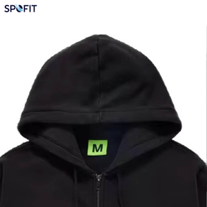 เสื้อแจ็คเก็ตผ้าฟลีซคอตตอน 180 กรัม แบบสปอร์ต สั่งทำได้ ใส่ได้ทั้งชายหญิง ซิปหน้า มีฮู้ด ปักลาย ป้องกันขนร่วง ทรงหลวม สไตล์ฮิปฮอป สำหรับฤดูหนาว - Product Image 3