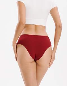 Culottes string en coton tricoté taille basse pour femmes, respirantes, texture douce, extensibles, taille équilibrée, vente en gros à prix abordable - Product Image 4