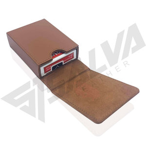 PU Leather <b>Playing</b> <b>Card</b> Holder Mini Pocket Business <b>Card</b> Case Wallet Magnetic Name <b>Card</b> Holder - Product Image 2