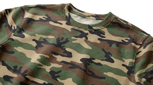 Sudadera de Cuello Redondo con Camuflaje para Hombre, 100% Algodón, Tejido de Punto, Corte Regular, Informal, para Otoño - Product Image 3