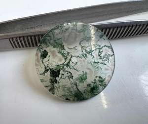 Esfera de Reloj de Ágata Musgosa Natural de 28.50mm, Fabricante al por Mayor de Piedras Preciosas para Relojes - Product Image 4