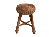Tabouret en rotin naturel de haute qualité, nouveau, pour l'intérieur, support pour plantes, chaise de loisirs traditionnelle pour chambre à coucher, hôtel, fait main