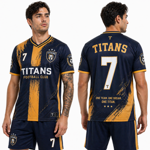 Conjunto de Uniforme de Fútbol Sublimado Transpirable Personalizado, Camiseta y Pantalones Cortos de Fútbol Estampados, Ropa Deportiva de Poliéster, Proveedor Mayorista OEM - Product Image 1