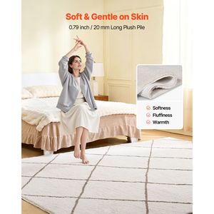 Tappeti in peluche per interni 8 x 10 piedi, spessi e resistenti, a pelo lungo, con un aspetto commerciale per ristoranti - Product Image 4