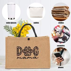 Multi Functional Jute Picnic Tote <b>Bag</b> for Grocery Beach Travel and Picnic - Product Image 3