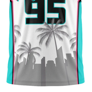 Maillot de football sans manches à capuche pour garçons Palm Tree 7v7, motifs sublimés Skyline, nom d'équipe personnalisé, numéro de joueur, vêtements pour jeunes - Product Image 5