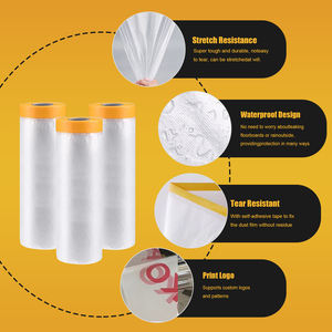 مكافحة مخصصة قبل مسجلة الرسام اللوحة الديكور خفيفة الوزن البلاستيك الكثافة اخفاء الفيلم مع الشريط لفة للسيارة - Product Image 3