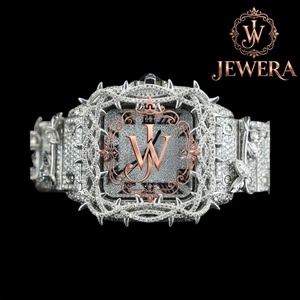 Best Quality Stainless Steel Glass Moissanite Diamond Mechanical Movement <b>Watch</b> for Luxury Wear Engagement Gifts Special - Product Image 5
