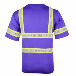 T-shirt décontracté réfléchissant pour homme, manches courtes, col rond, tricoté, respirant, 100 % coton, haute qualité, coupe ample - Product Image 6