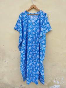 Bata Kimono con Estampado de Dibujos Animados para Mujer, 100% Algodón, Camisón de Verano Hecho a Mano, Cuello en V, Cintura Elástica, Largo hasta la Rodilla - Product Image 5