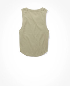 Verano transpirable algodón peinado manga corta Color sólido camiseta suelta Crop Top para mujer - Product Image 2