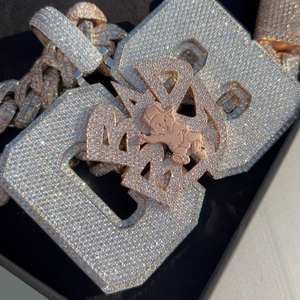 Colgante de Diamante Moissanite VVS Personalizado, Chapado en Oro de 14k, Plata 925, Estilo Hip Hop, Joyería Fina, Collar con Colgante Personalizado para Hombre - Product Image 5