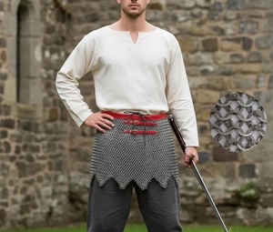 Medieval Chainmail Skirt – 9mm Flat <b>Riveted</b> Rings with Washers ankush - Product Image 3