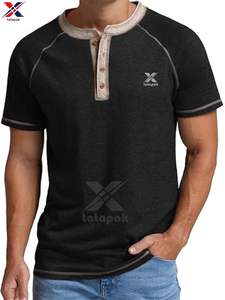 Camiseta de Punto Lisa Teñida de Secado Rápido, Calidad de Exportación, Material de Algodón, para Hombre, Absorbe la Humedad, para Eventos Deportivos, Precio al por Mayor OEM - Product Image 6