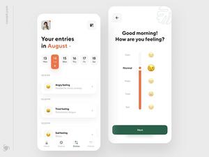 Application mobile professionnelle de journal d'humeur avec analyse des émotions, enregistrements quotidiens et service de développement d'applications Android et iOS - Product Image 5