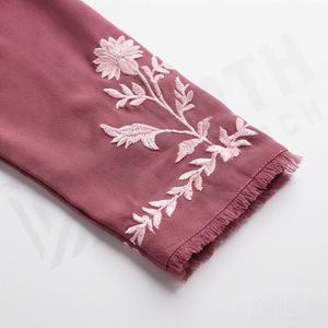 Jilbab Tradicional Modesto de Una Pieza al por Mayor para Niños y Bebés, Conjunto de Abaya Digital de Seda, Algodón, Lino y Nida de Dos Piezas - Product Image 5