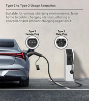 Câble de charge Type 2 ZSWINNER ST-E250 pratique de 5 m 32 A, nouvelle solution de charge pour véhicules électriques de 22 kW, chargeur portable pour véhicules électriques et hybrides rechargeables de 11 kW, indice de protection IP65