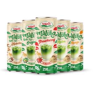 Lait d'avoine Matcha Latte à faible quantité minimale de commande à base de saveur de mangue 250ml boisson en conserve NAWON au Vietnam GMP ISO échantillon gratuit HALAL OEM ODM - Product Image 6