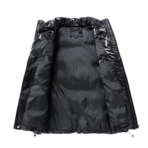 <b>Men</b> <b>Vest</b> Windproof <b>Vest</b> Jacket Sleeveless <b>Vest</b> Winter Jacket Casual Coat <b>Men</b> down Cotton Warm Thicken Casual <b>White</b> Polyester - Product Image 4