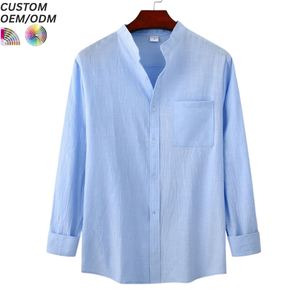 Men's Beaded Formal 100% Polyester Short-Sleeve Double-Pocket Summer Vacation Shirt Quick-Drying Breathable Anti-UV - Product Image 5