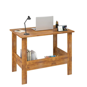 Bureau d'ordinateur moderne en bois avec étagère, table d'étude pour ordinateur portable, poste de travail à domicile, bureau d'écriture, mobilier d'étude pour étudiants - Product Image 4