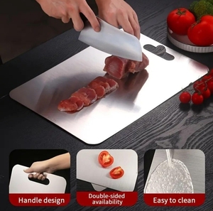 Planche à découper robuste en acier inoxydable pour la préparation de viandes, légumes et aliments, équipement de cuisine commerciale, vente en gros, exportation - Product Image 2