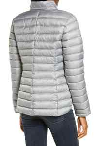 Chaqueta Acolchada con Capucha para Mujer, Ecológica, de Tela con Memoria, Manga Larga, Abrigo de Otoño, Color Sólido, Relleno de Poliéster, Cierre de Pullover - Product Image 4