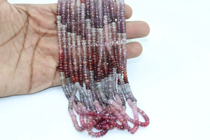 Perles facettées rondes en spinelle naturelle AAA+ 4,5-5 mm, Gem Store Indien, longueur 16 pouces - Product Image 2