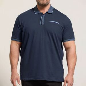 Camisetas polo de trabajo al por mayor para hombre, de algodón, transpirables, de tela suave, para la producción de ropa de trabajo para empleados de empresa. - Product Image 3